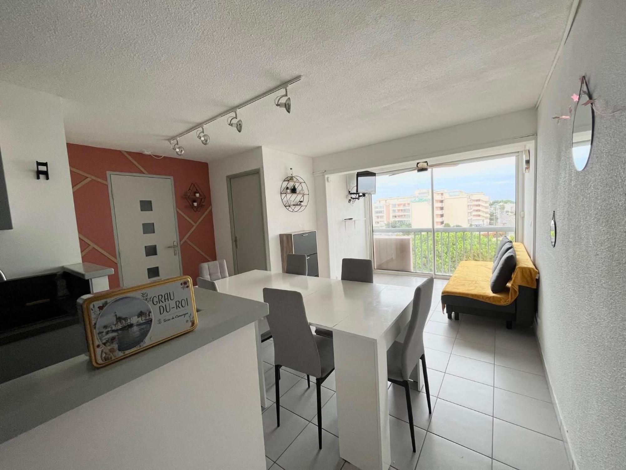 Appartement Devant La Mer + Parking Le Grau-du-Roi Buitenkant foto